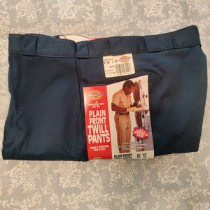 *NEW* 1991 Men's Dickies Twill Work Pants, Heavy Duty, Navy, S874N, 50W X 32L